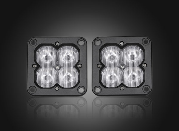 Concept Series Pod, 3” Cube LED Pod Lights, Driving Beam, Flush Mount - 41122