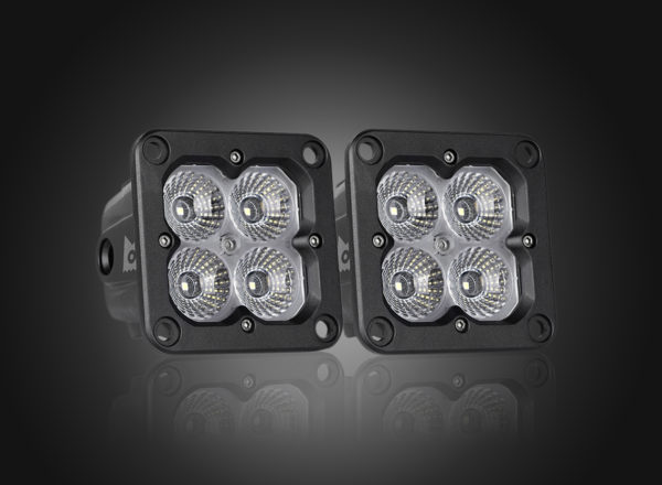 Concept Series Pod, 3” Cube LED Pod Lights, Flood Beam, Flush Mount - 41142