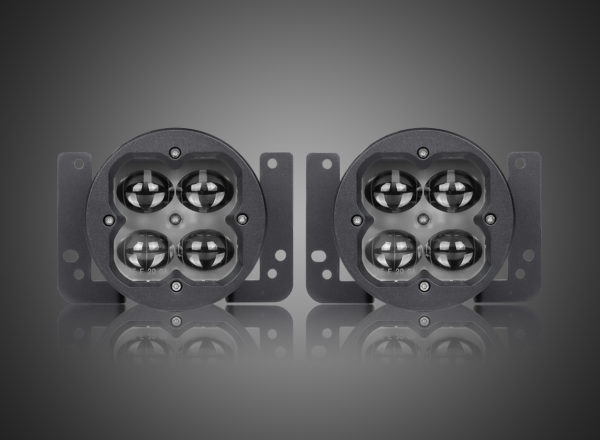 Concept Series Pod, 3” Round LED Pod Lights, Fog Light, Jeep Specific Mount - 41512