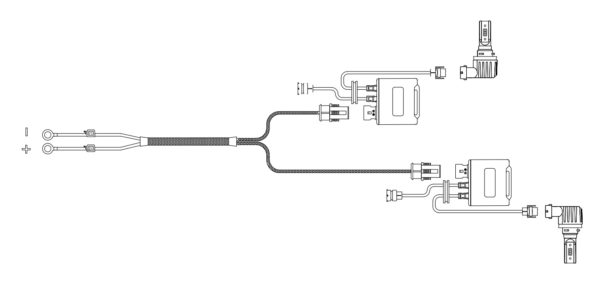 Super Decoder Harness Kit H11 (2 EA) - 20113