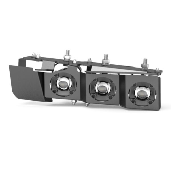 Concept Pod Mini Bronco Steel Bumper Triple Fog Light Kit - 411B1