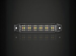 Work Bar Strobe 4, 4" Surface Mount, Amber/Blue (1EA) - BB6010C