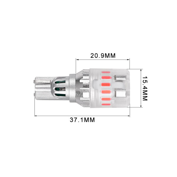 Eco Series 921 (T15) LED Light Bulbs Red (2 EA)-3115R