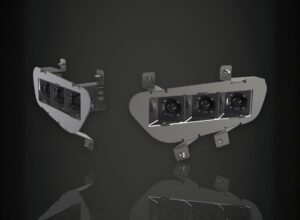 Concept Pod Mini Gen 3 Raptor Steel Bumper Triple Fog Light Kit - 411R3