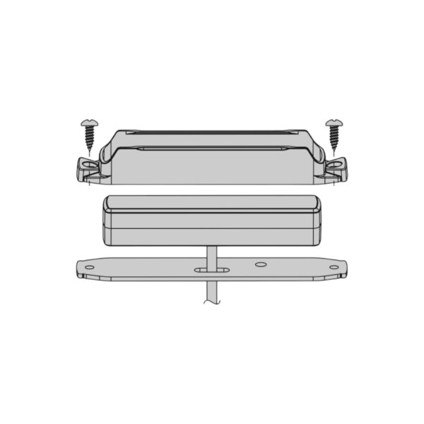 Work Bar Strobe 4, 4" Surface Mount, Amber (1EA) - BB6010A