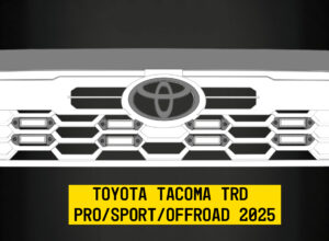 Tiny Monster Grille Kit for Toyota Tacoma TRD Pro/Sport/Offroad, 2025 (8 Pods, Harness, Brackets)-43TD8