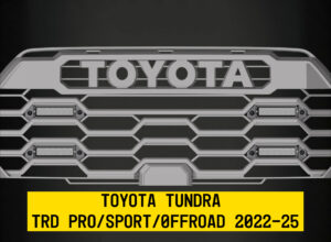 Tiny Monster Grille Kit for Toyota Tundra TRD Pro/Sport/Offroad, 2022-25 (4 Light Bars, Harness, Brackets)-62TA4