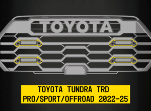 Tiny Monster Grille Kit for Toyota Tundra TRD Pro/Sport/Offroad, 2022-25 (4 Light Bars, Harness, Brackets)-62TA4