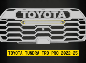 Tiny Monster Grille Kit for Toyota Tundra TRD Pro, 2022-25 (1 Light Bar, Harness, Brackets)-64TA1